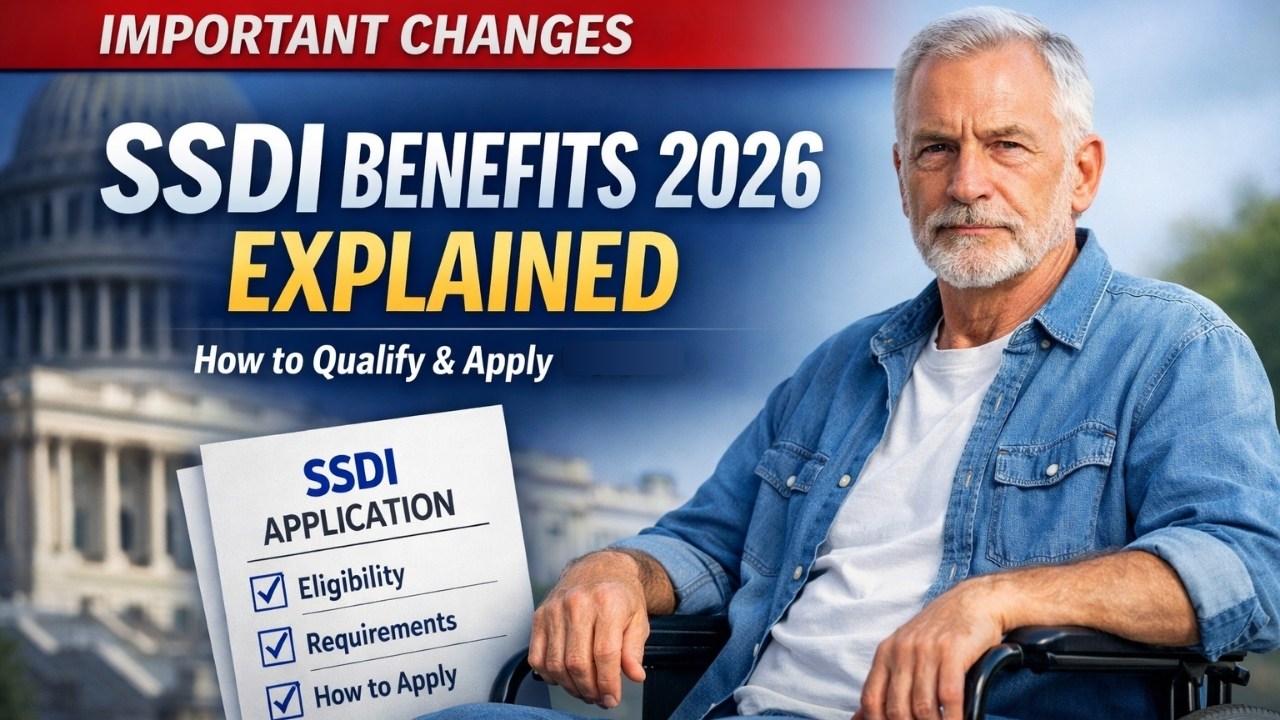 SSDI Disability Benefits 2026 Explained – How to Apply, Eligibility Rules & Key Changes in the USA
