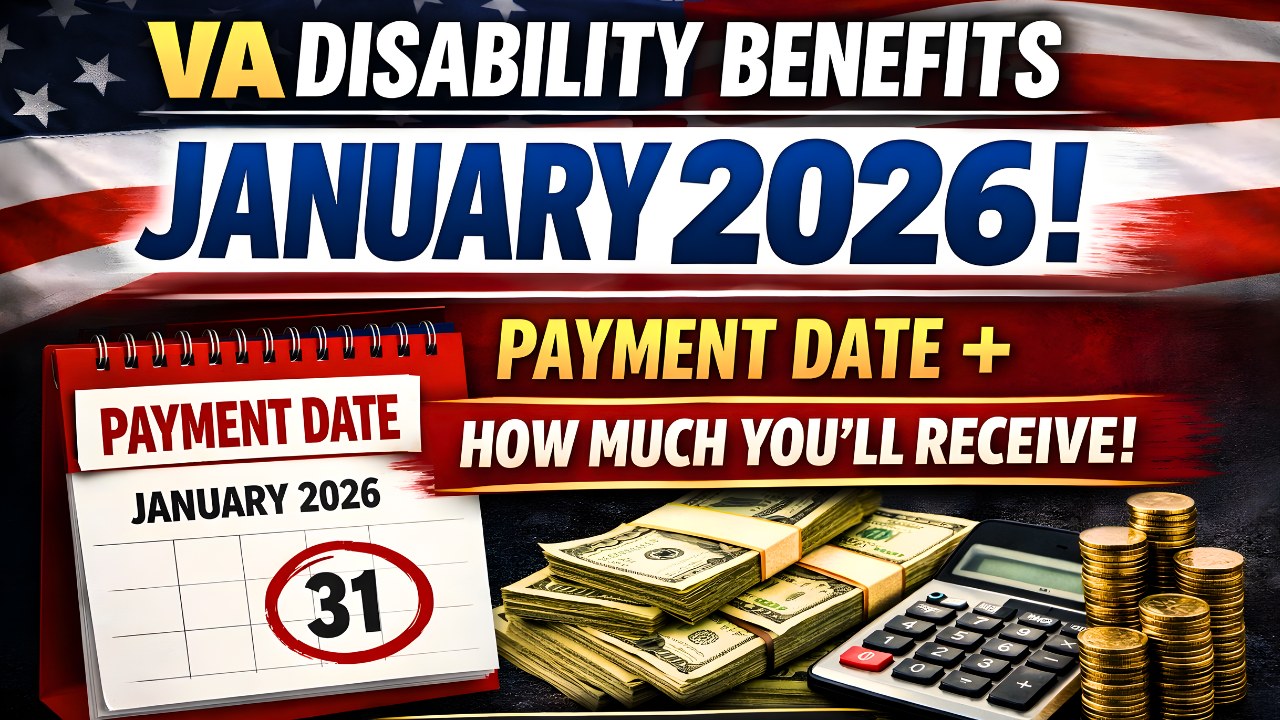 VA Disability Benefits January 2026: Payment Date, How Much You’ll Receive (New Rate Full Chart)